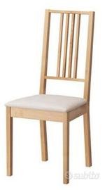 Sedie Ikea Borje in legno massiccio colore betulla Arredamento e