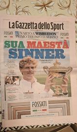 📰 La Gazzetta dello Sport STORICA - Sinner vince 