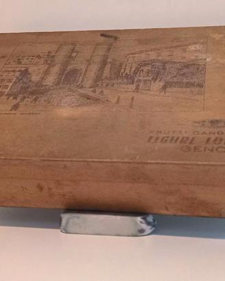 Scatola vintage legno