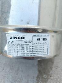 Kit tubi inox + ventilatore da tetto Ø180