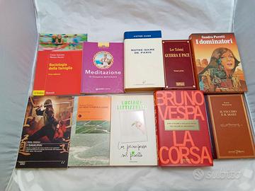 Lotto di 10 libri di vario genere