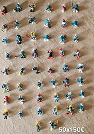 Lotto di 50 Puffi/Schmurf anni '70/'80