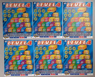 gratta e vinci " LEVEL4 " integri