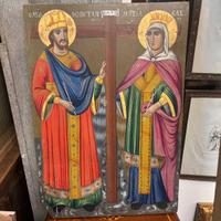 Antica Icona, dipinta su tavola,  Ortodossa