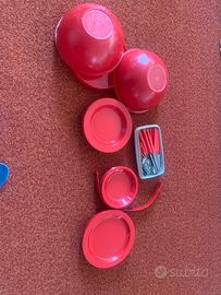 Set piatti campeggio