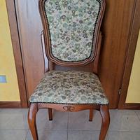 Lotto sei sedie imbottite da salotto