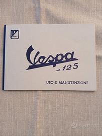 Manuale uso e manutenzione Vespa 125 vna 1957