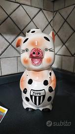 salvadanaio Juve in ceramica