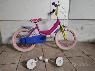 Bicicletta per bambina Minnie colore rosa 14 c - Tutto per i bambini In  vendita a Torino