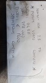 MOTORE USATO COMPLETO HYUNDAI-KIA 2.5 TD