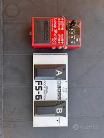 Boss RC-3 + Boss F6 dual Foot switch