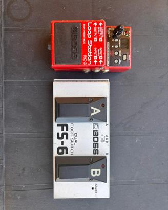 Boss RC-3 + Boss F6 dual Foot switch