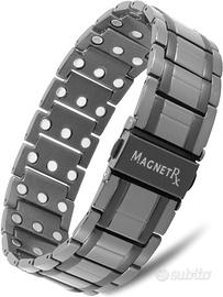 MagnetRX® Bracciale Magnetico Uomo in Titanio, 3 V