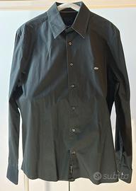Camicia manica lunga Lacoste cotone pique’ nera xl