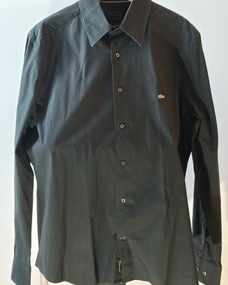 Camicia manica lunga Lacoste cotone pique’ nera xl