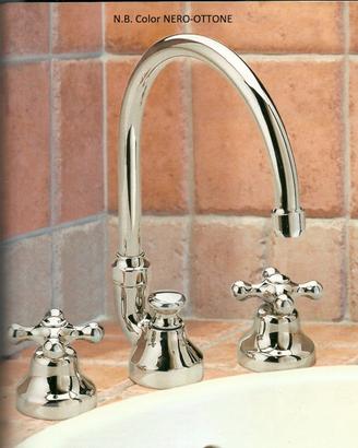Set rubinetti GS Armonia nero-ottone