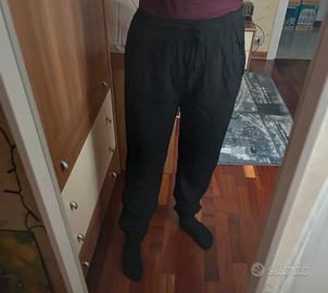 Pantalone nero leggero donna