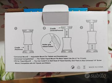 supporto tablet per asta 