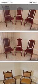 Set 6 sedie + coppia sedie
