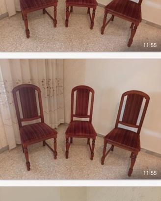 Set 6 sedie + coppia sedie