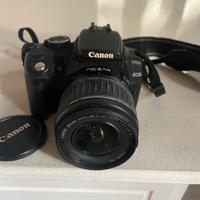 Canon EOS 350 con motore più teleobiettivo  55/200