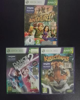 3 Giochi per Xbox 360 Kinect