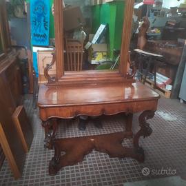 Antica CONSOLE E SPECCHIERA Da INGRESSO ORIGINALI 