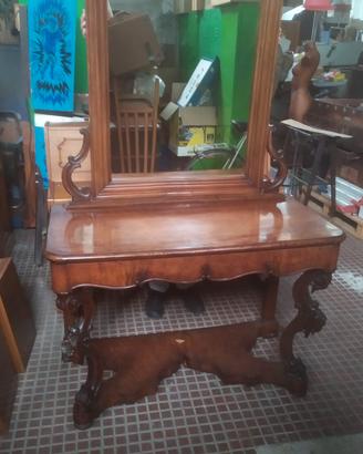 Antica CONSOLE E SPECCHIERA Da INGRESSO ORIGINALI 