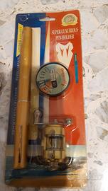 canna da pesca per ragazzi con mulinello e lenza,