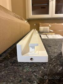 Veletta in gesso con montaggio a parte e porta led