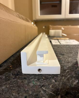 Veletta in gesso con montaggio a parte e porta led