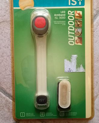 2 bracciali luminosi da corsa passeggio