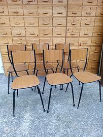 6 sedie Salvarani Vintage anni 60