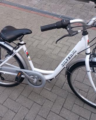 Bicicletta donna Silverstar 28” bianca con cambio 