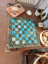 scacchiera alabastro 40x40