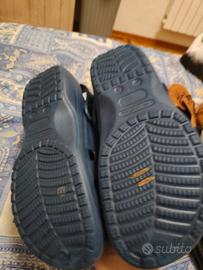 ciabatte con elastico unisex blu 