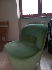 POLTRONCINA VERDE GIREVOLE