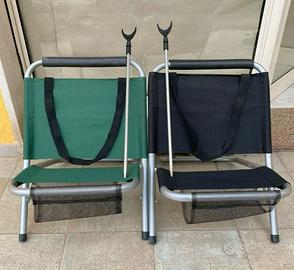 Sedie pieghevoli da pesca campeggio o escursioni