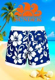 Sundek Pantaloncini mare  blu stampa Flo