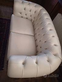 Divani pelle trapuntato