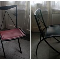 2 Sedie pieghevoli Cattelan Bella – cuoio nero e m