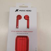 Cuffie Bluetooth rosse Sbs nuove