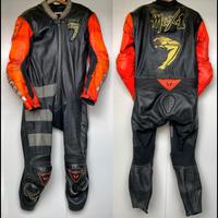 Tuta Dainese in pelle replica Biaggi Tg. 50