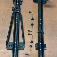 Coppia sistemi portabici per barre mancorrenti