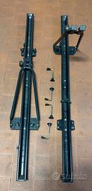 Coppia sistemi portabici per barre mancorrenti