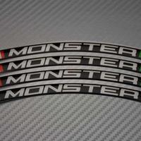 Stickers bordo cerchioni DUCATI - Logo MONSTER 3D