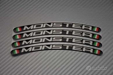 Stickers bordo cerchioni DUCATI - Logo MONSTER 3D