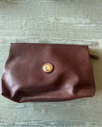 Pochette Nannini marrone - vera pelle, 30×19