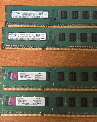 8GB 4 x 2GB Ram ddr3 1333 samsung Kingston