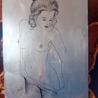 quadro d' autore incisione su foglia di acciaio